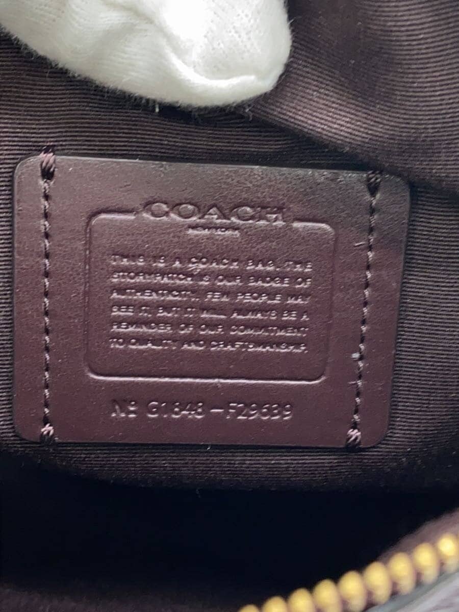 COACH Shoulder Bag Leather PUP f29639 5