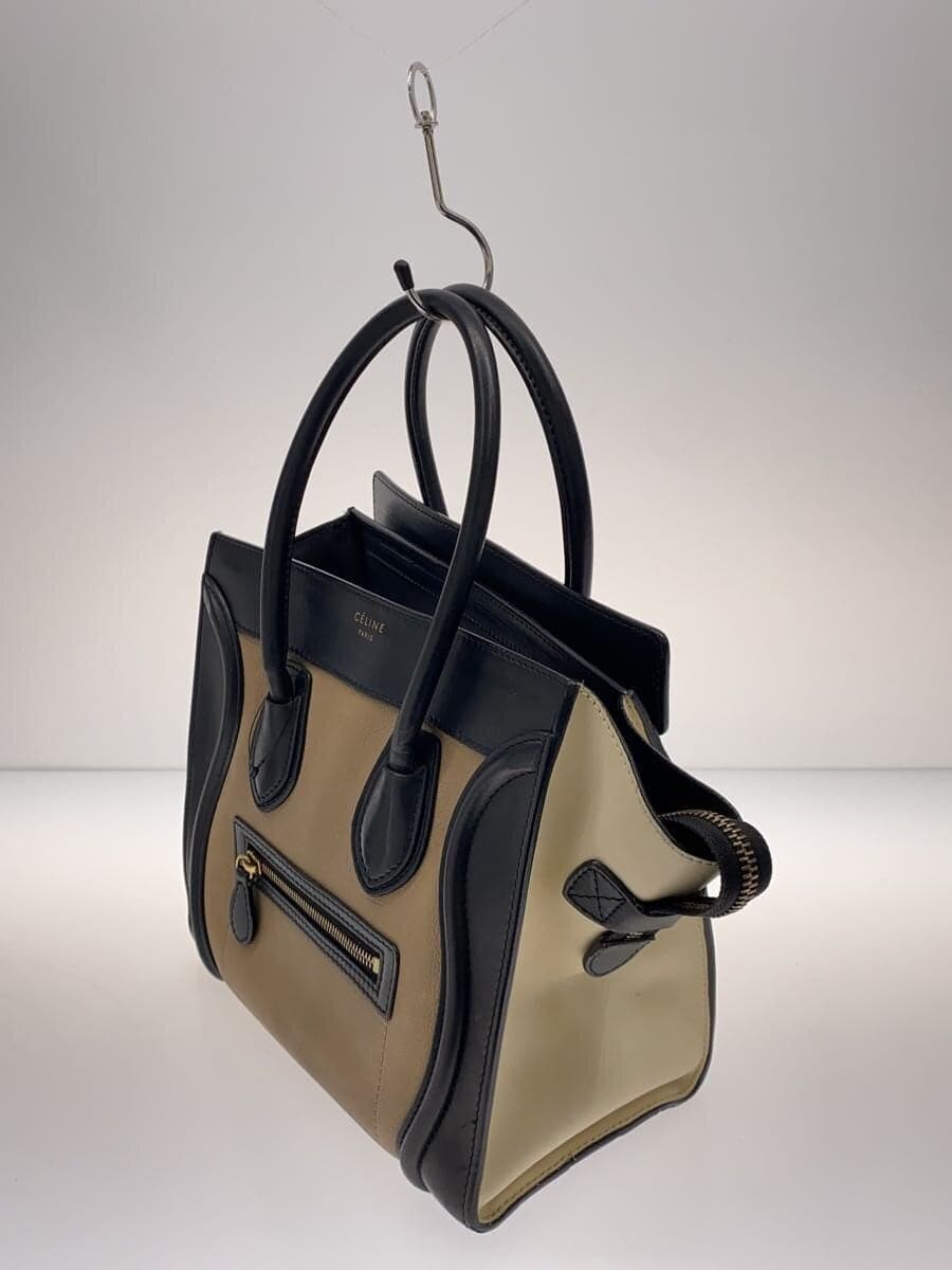 CELINE Luggage Tote Bag Leather BRW 2