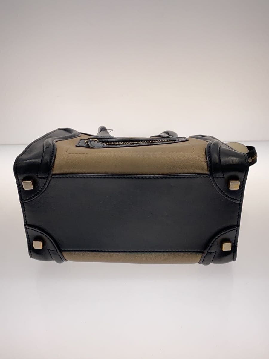 CELINE Luggage Tote Bag Leather BRW 4