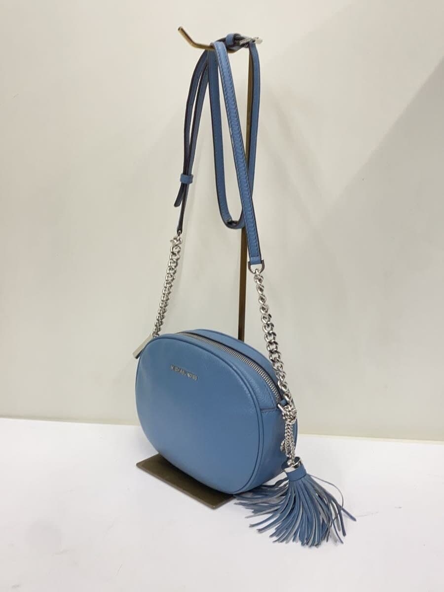 MICHAEL KORS shoulder bag leather blue solid 30H6SGNM2L 2