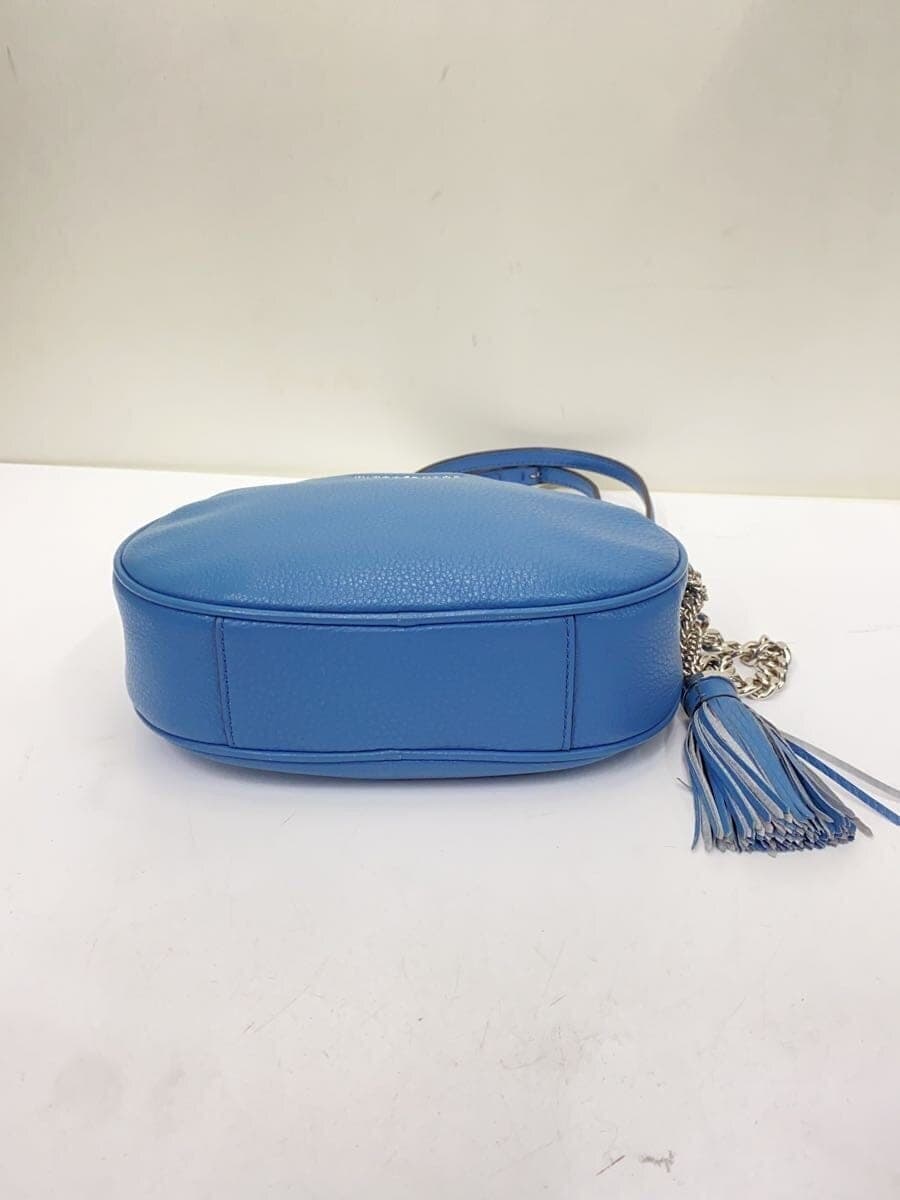 MICHAEL KORS shoulder bag leather blue solid 30H6SGNM2L 4
