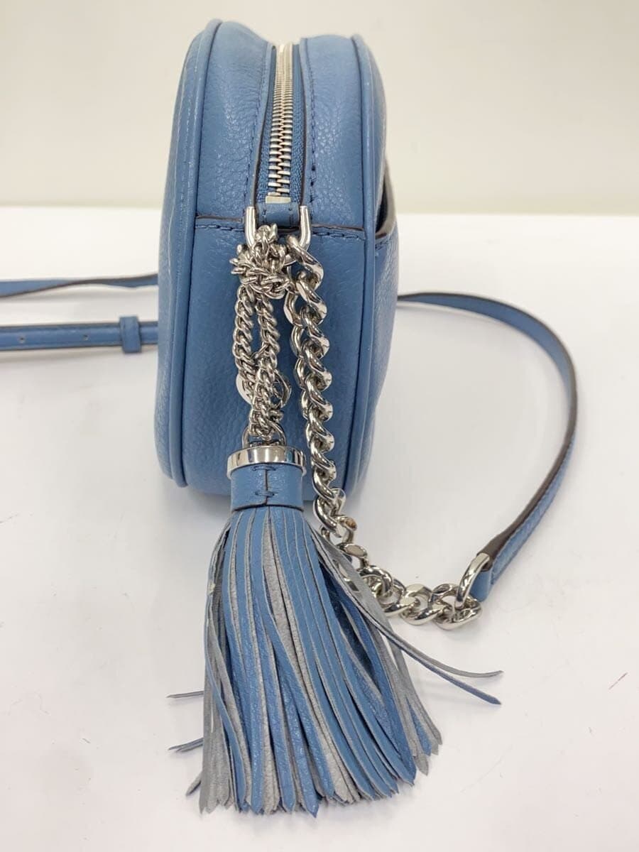 MICHAEL KORS shoulder bag leather blue solid 30H6SGNM2L 8