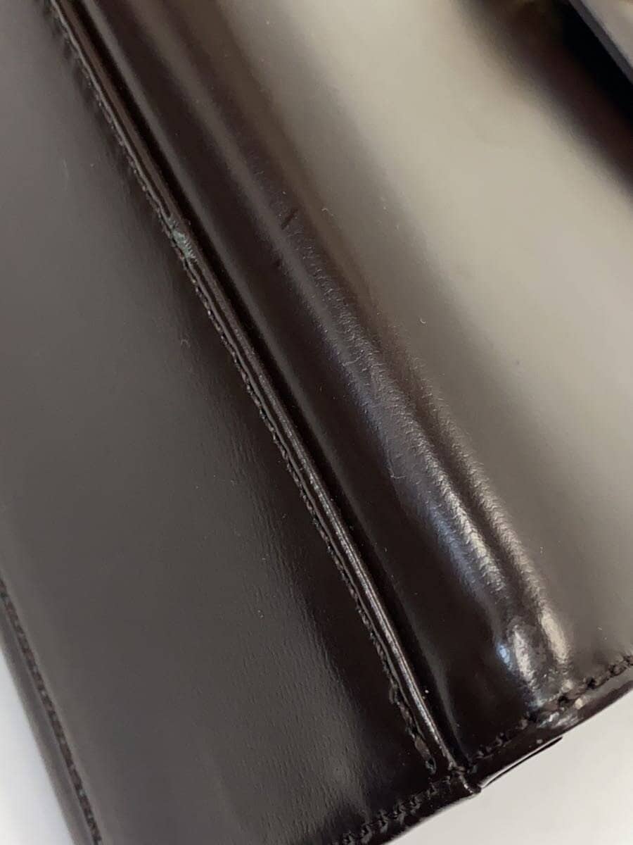 YVES SAINT LAURENT Handbag Leather BRW Solid 9