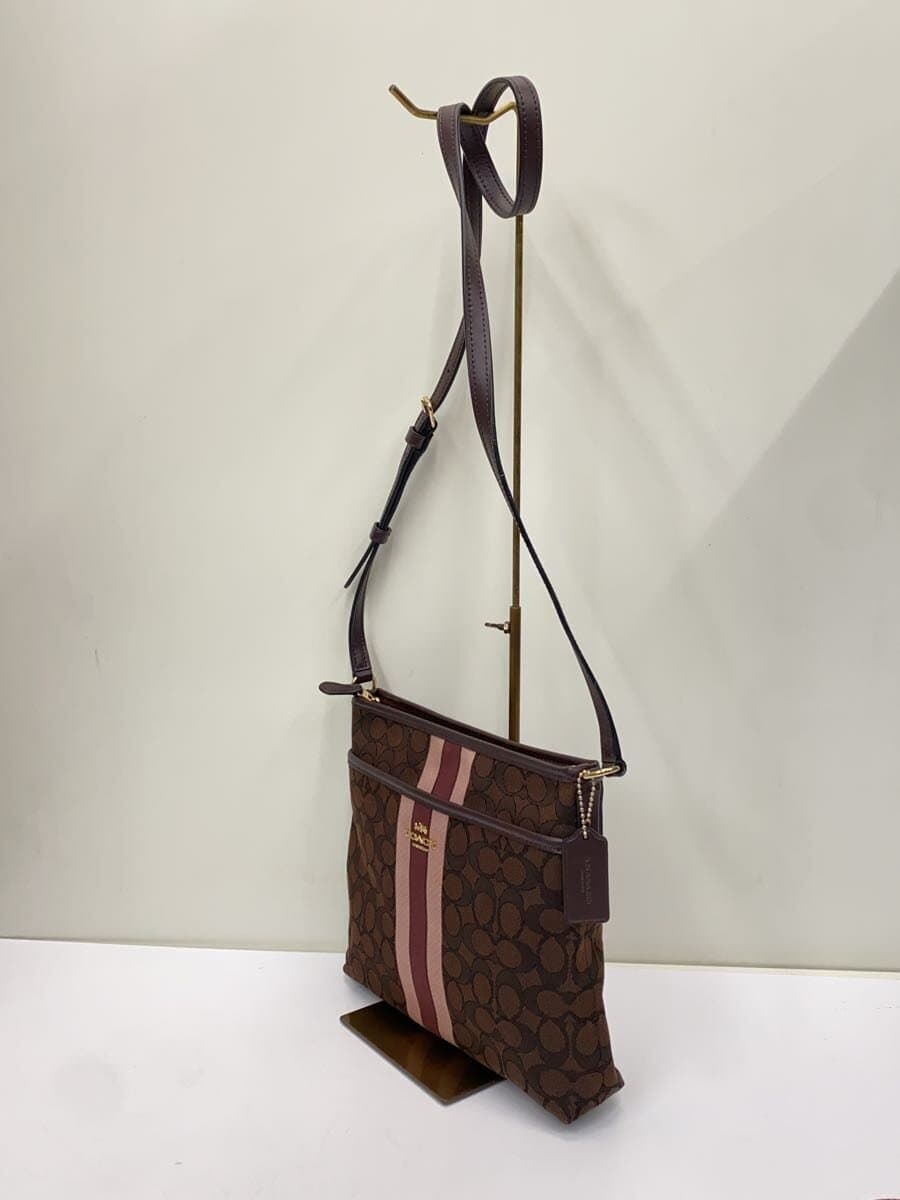 COACH Shoulder Bag Canvas BRW All Over Pattern F39041 2