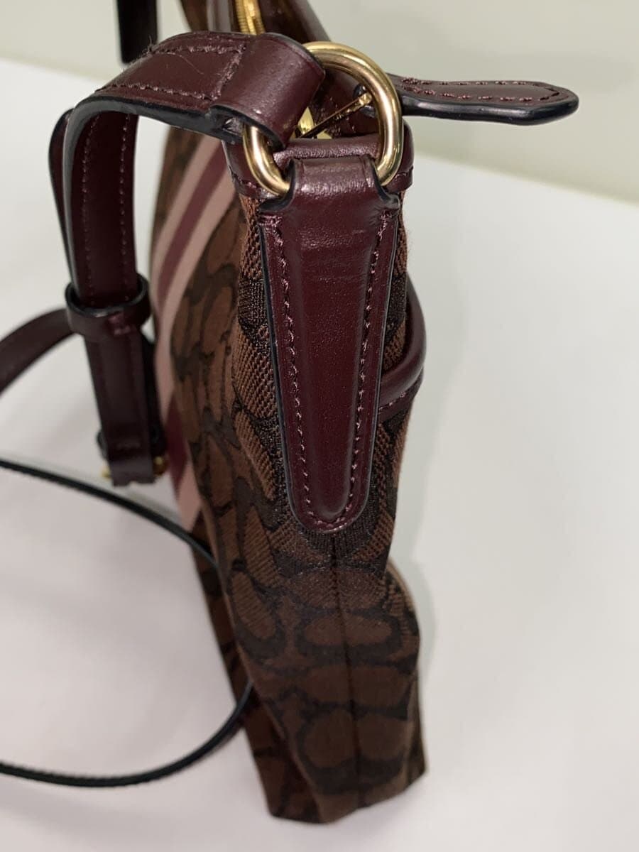 COACH Shoulder Bag Canvas BRW All Over Pattern F39041 9