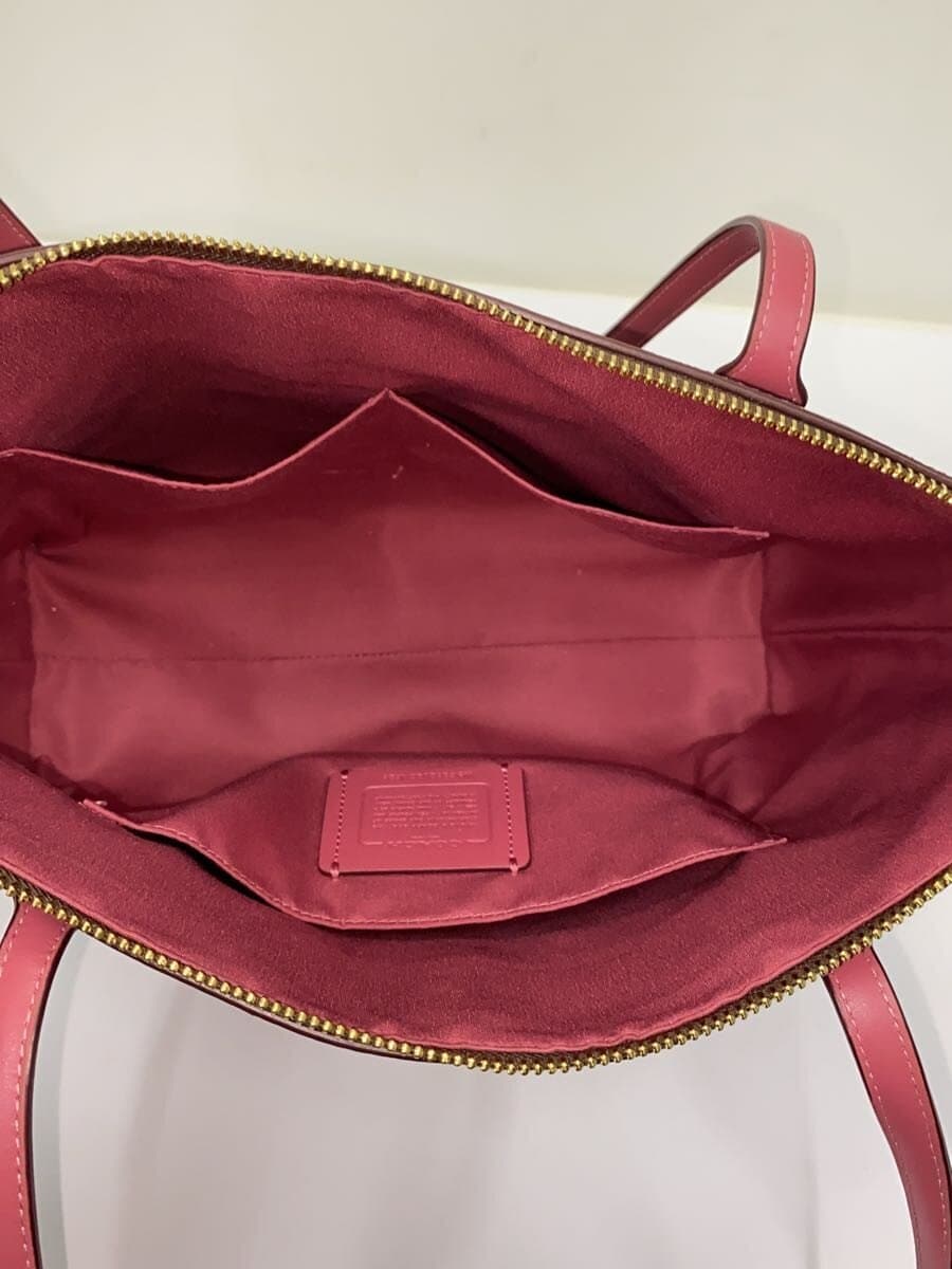 COACH Tote Bag Leather BRW All Over Pattern CN626 6