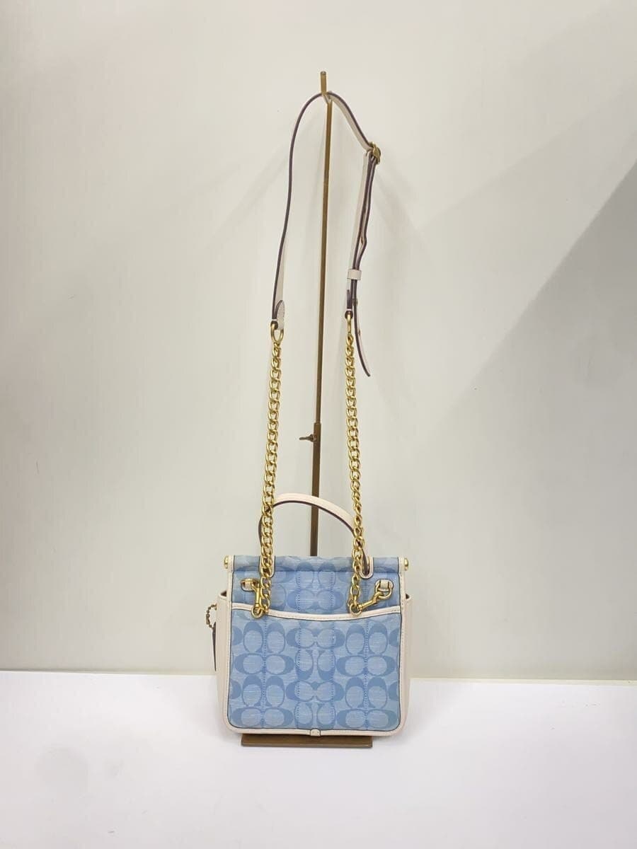 COACH Shoulder Bag BLU c4704 3
