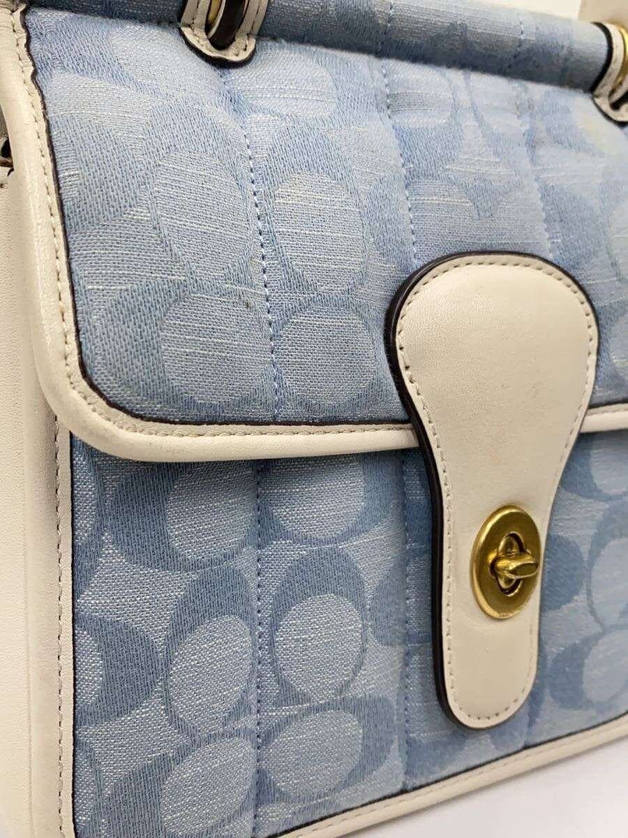 COACH Shoulder Bag BLU c4704 8