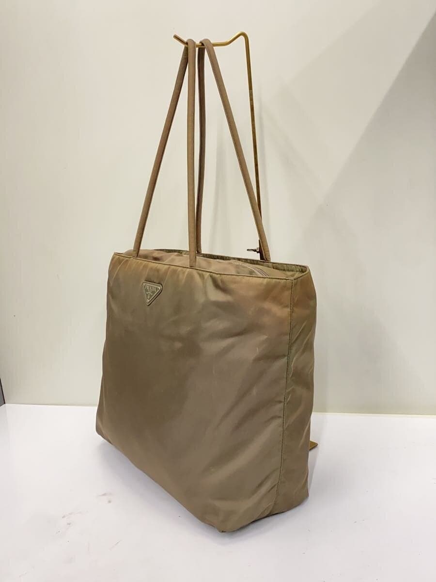 PRADA bag nylon khaki plain 2