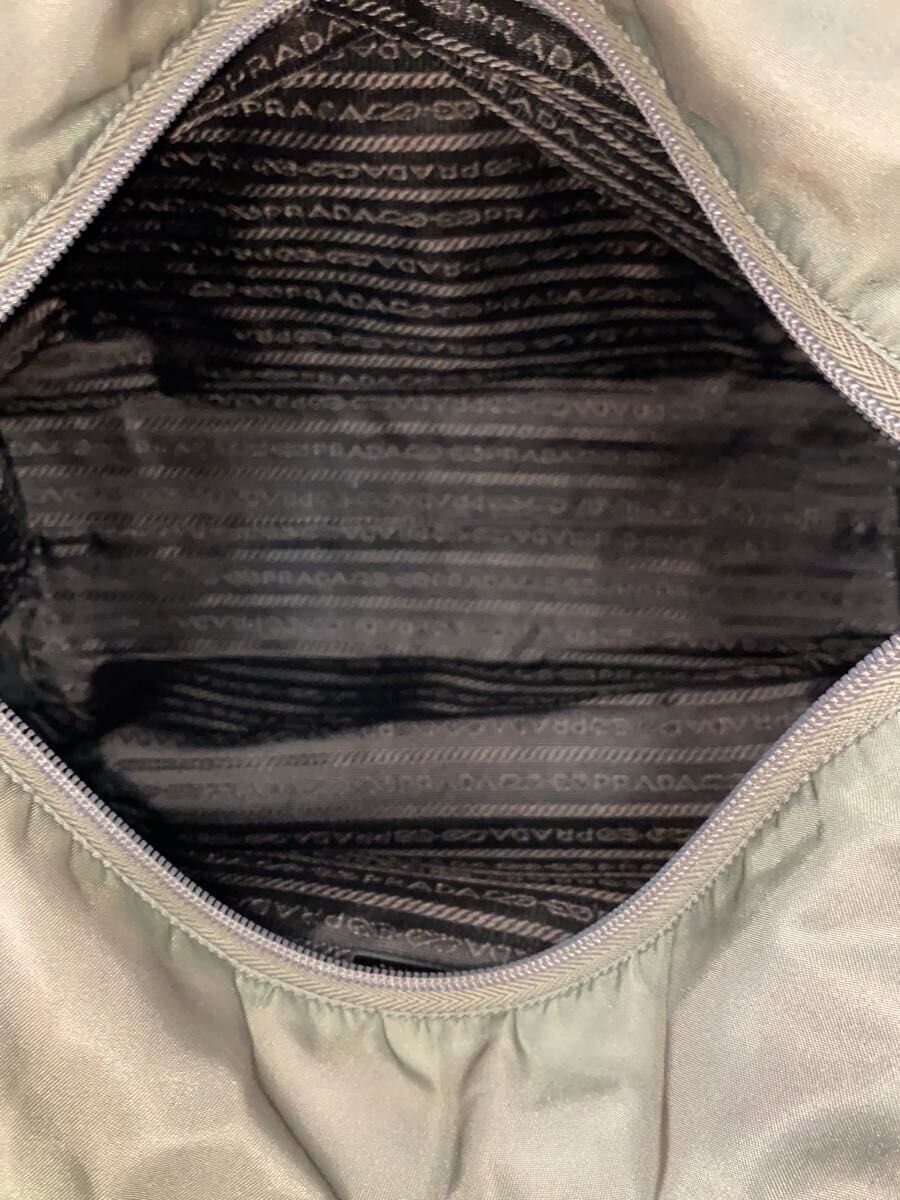 PRADA bag nylon khaki plain 6