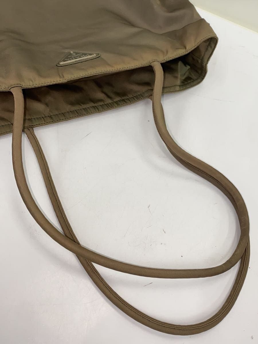 PRADA bag nylon khaki plain 8