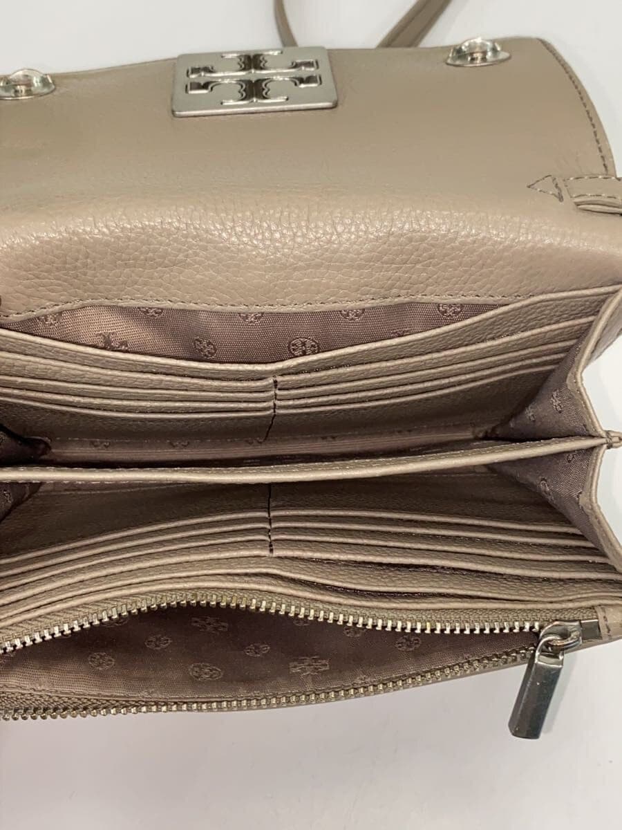 TORY BURCH shoulder bag shoulder wallet GRY plain 6