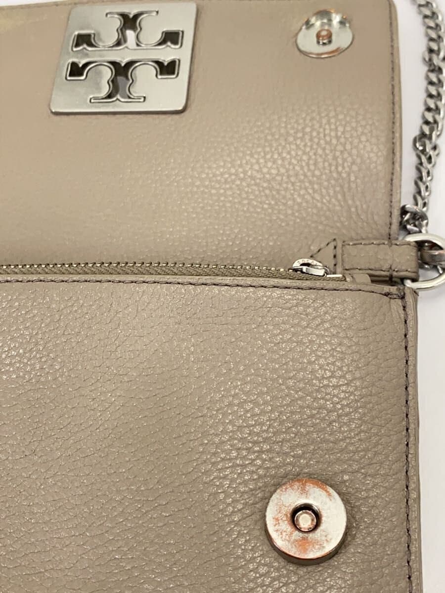 TORY BURCH shoulder bag shoulder wallet GRY plain 7