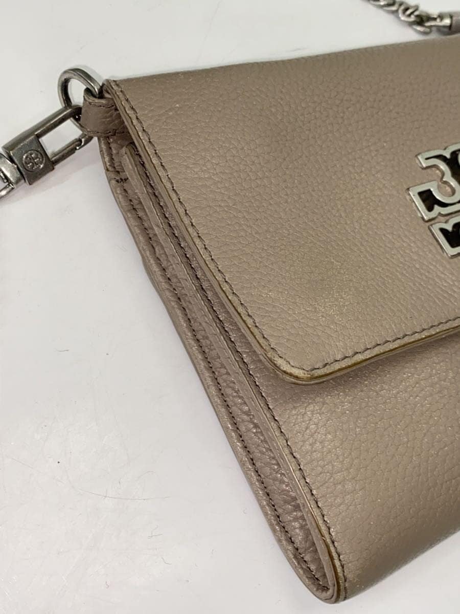 TORY BURCH shoulder bag shoulder wallet GRY plain 8
