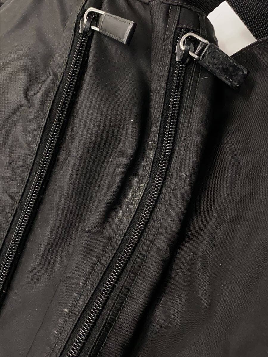 PRADA shoulder bag nylon black plain 8