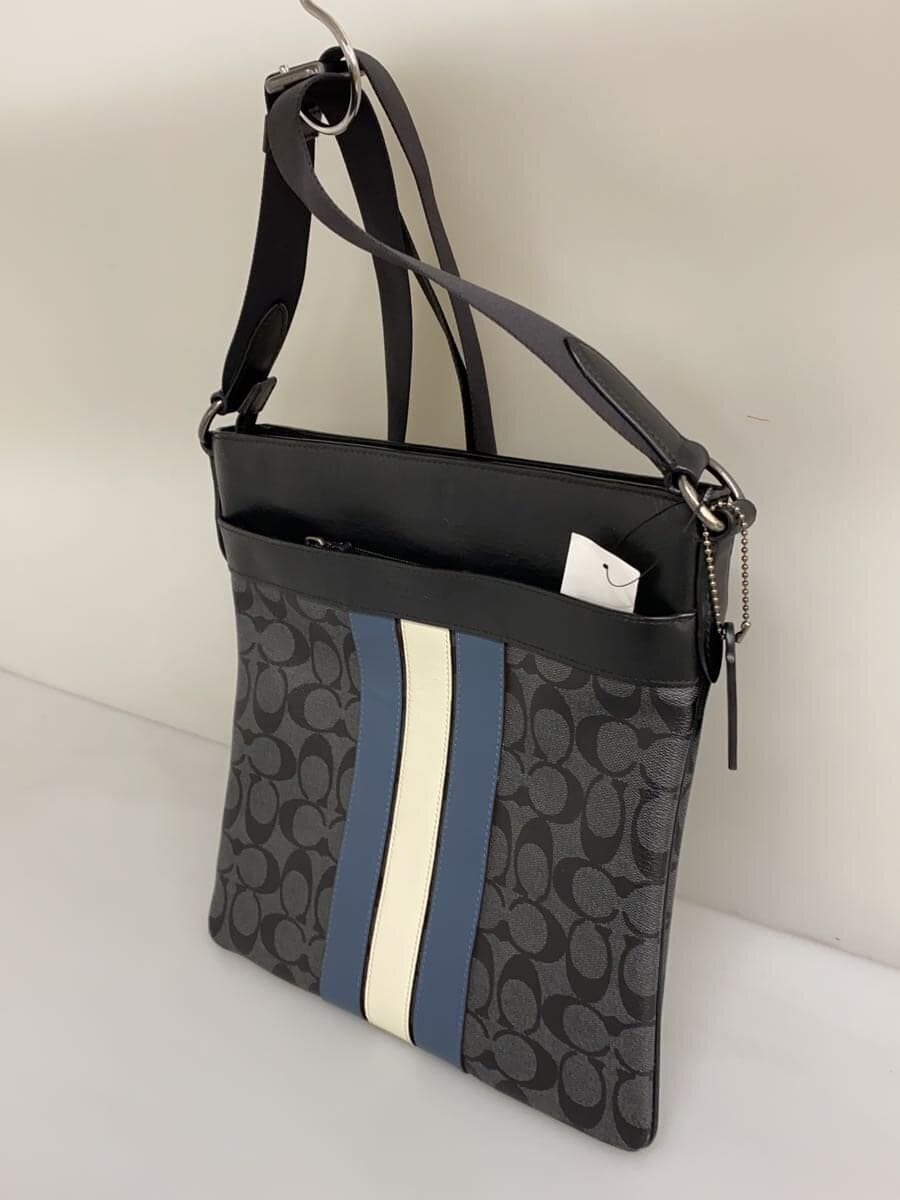 COACH Shoulder Bag Leather Black Monogram F26068 2