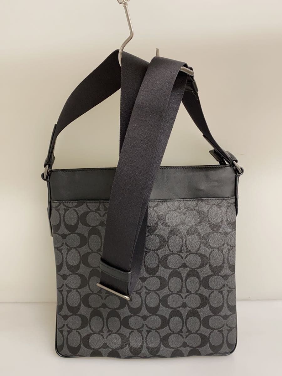 COACH Shoulder Bag Leather Black Monogram F26068 3