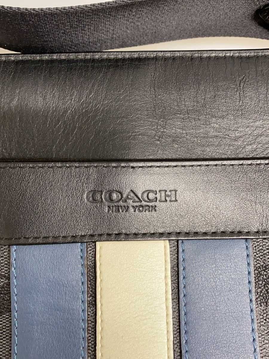 COACH Shoulder Bag Leather Black Monogram F26068 5