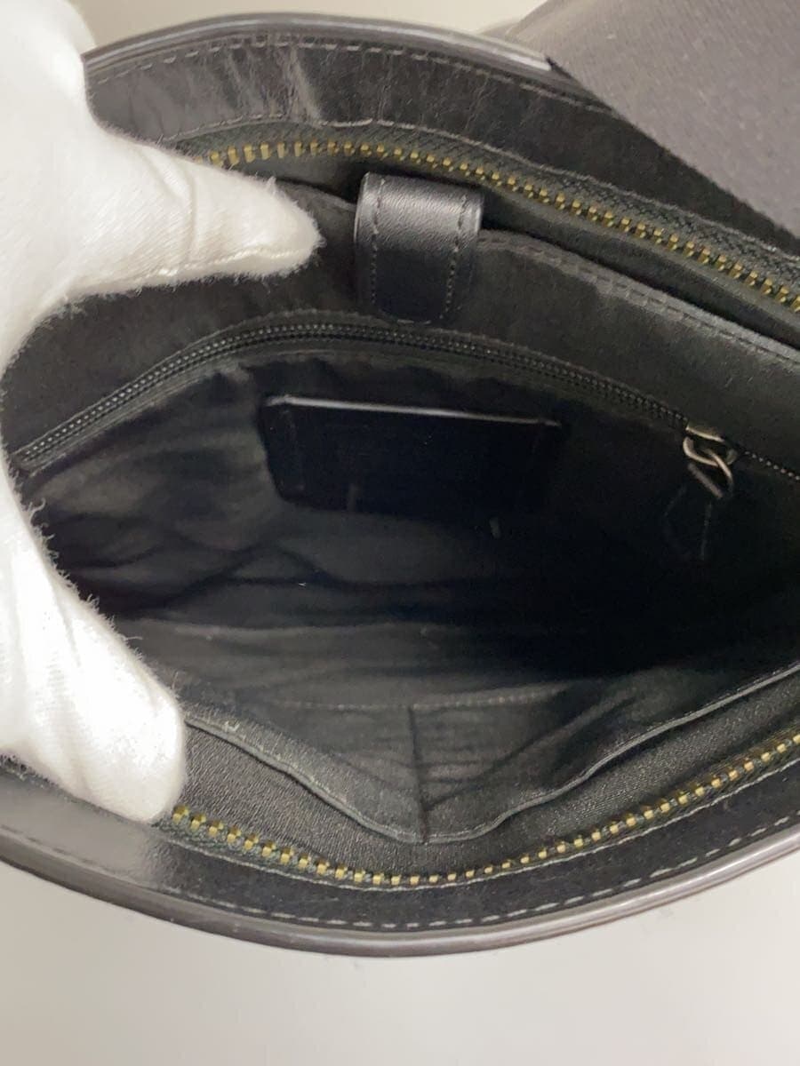 COACH Shoulder Bag Leather Black Monogram F26068 6