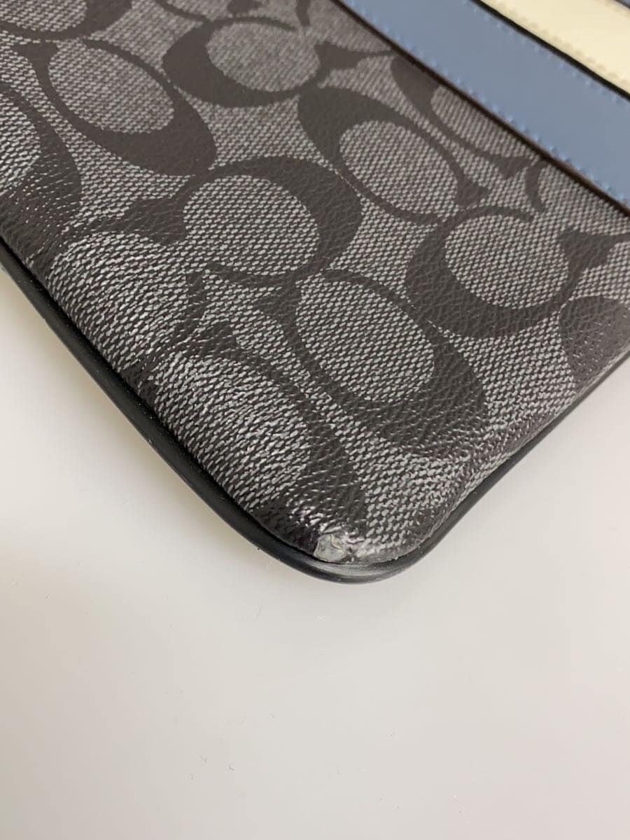 COACH Shoulder Bag Leather Black Monogram F26068 7