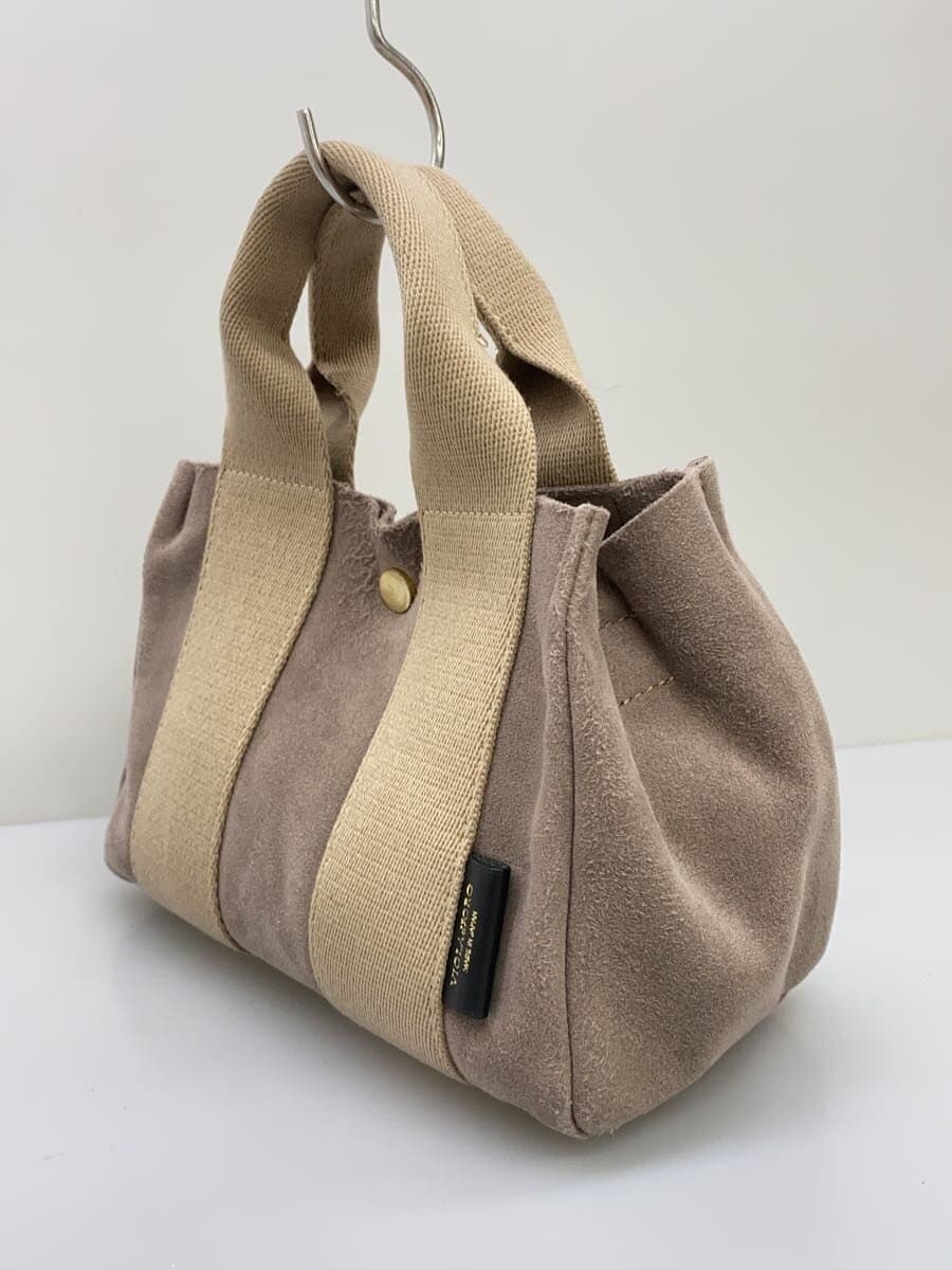 VIOL Ad’ORO Tote Bag Suede BEG Solid 2