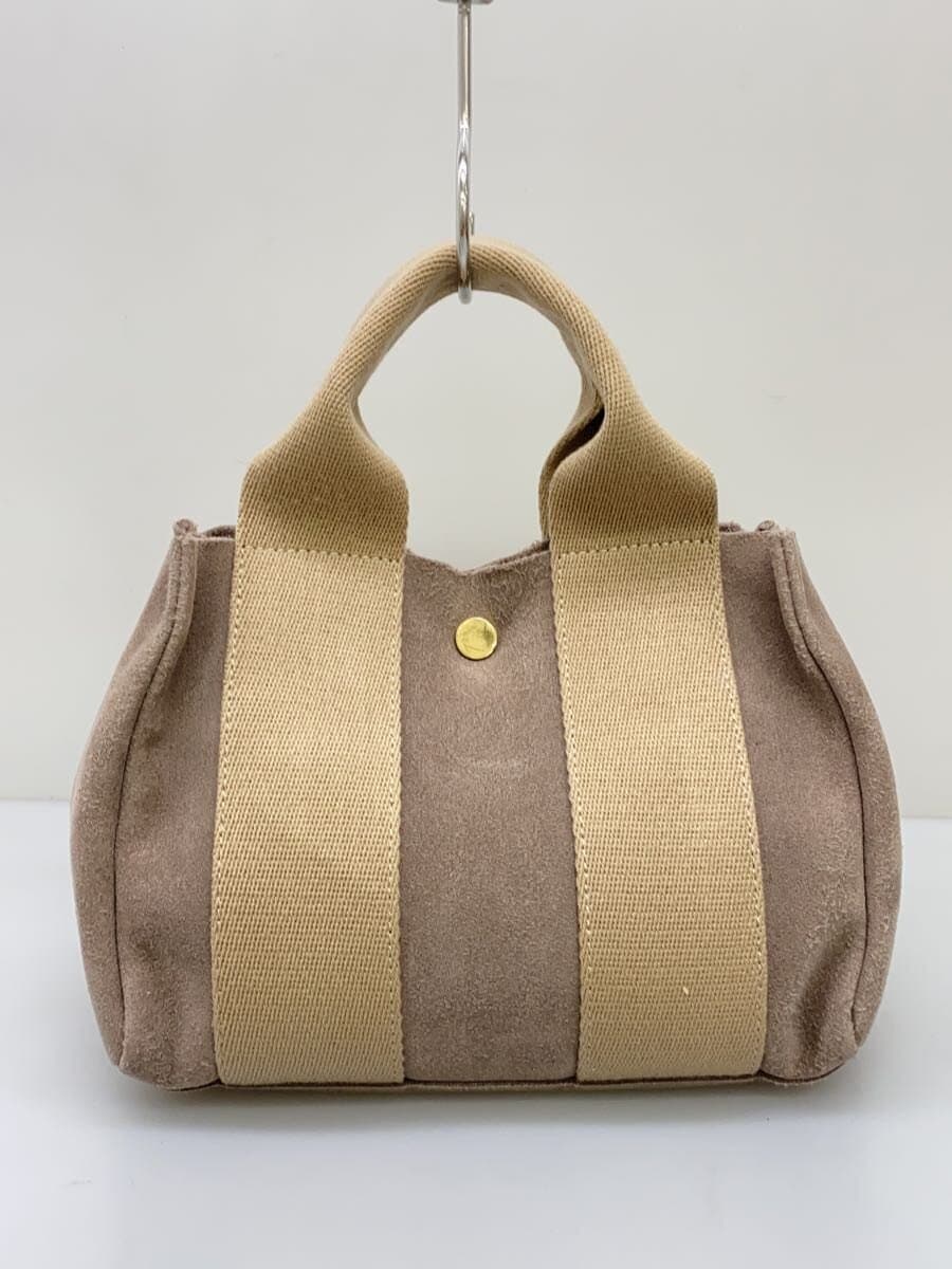 VIOL Ad’ORO Tote Bag Suede BEG Solid 3