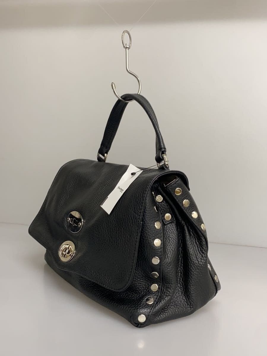 ZANELLATO Shoulder Bag Leather BLK Solid 2