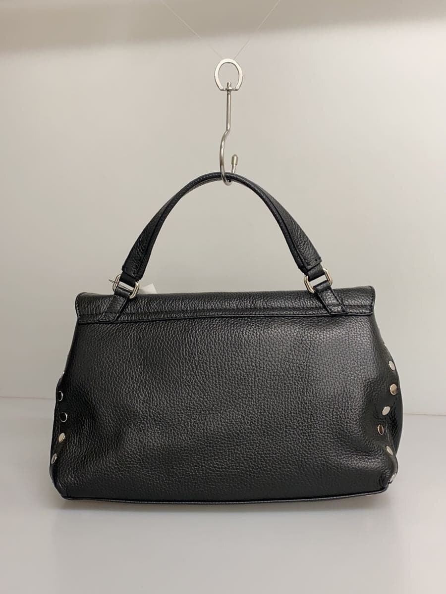 ZANELLATO Shoulder Bag Leather BLK Solid 3