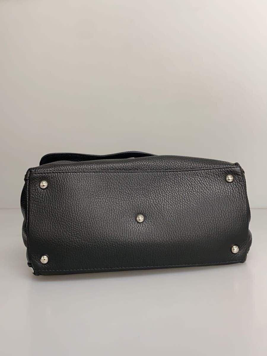 ZANELLATO Shoulder Bag Leather BLK Solid 4