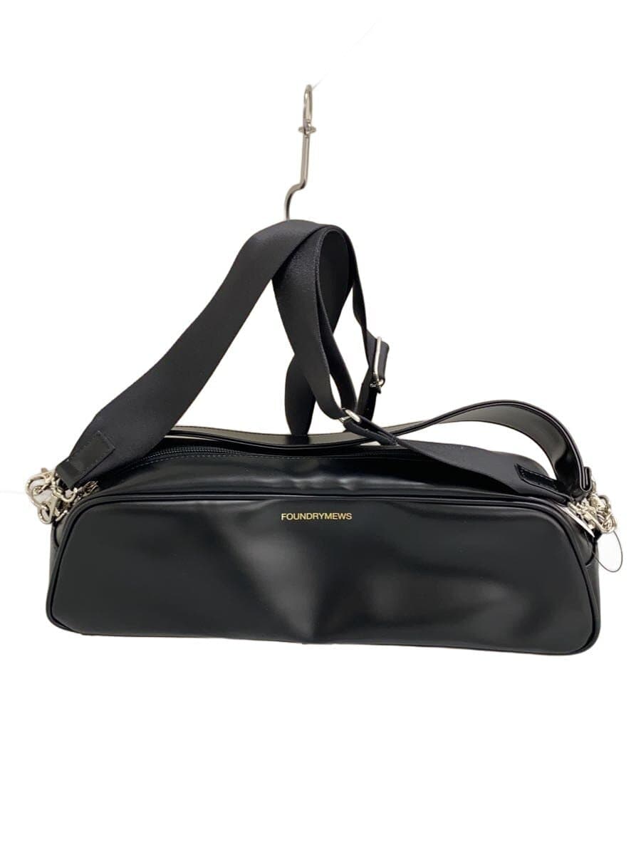 Foundry Mews Boston Bag Faux Leather Black Solid Color