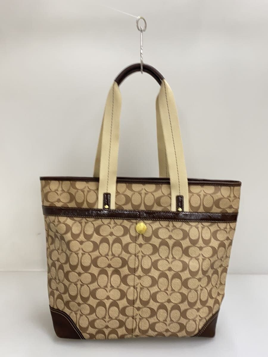 COACH Tote Bag_Signature Canvas RED 11351 3