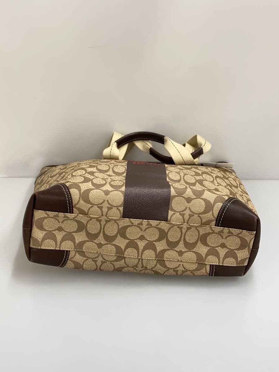 COACH Tote Bag_Signature Canvas RED 11351 4