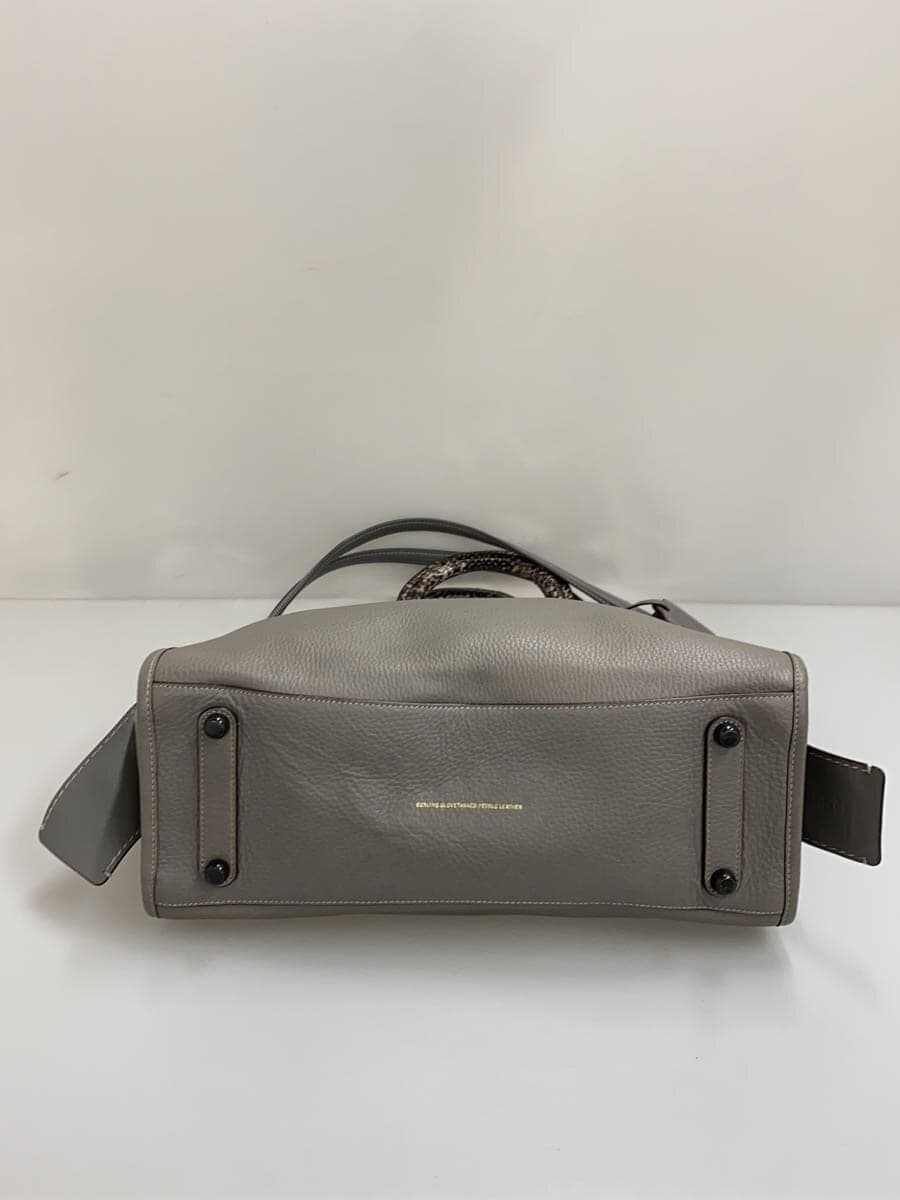 COACH2WAY Rogue Pebble Leather Handbag Leather GRY RG-20315 4