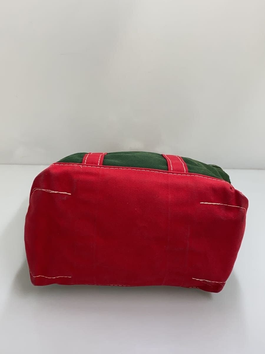 L.L.Bean 90s Katahdin Christmas color Tote bag Canvas GRN 4
