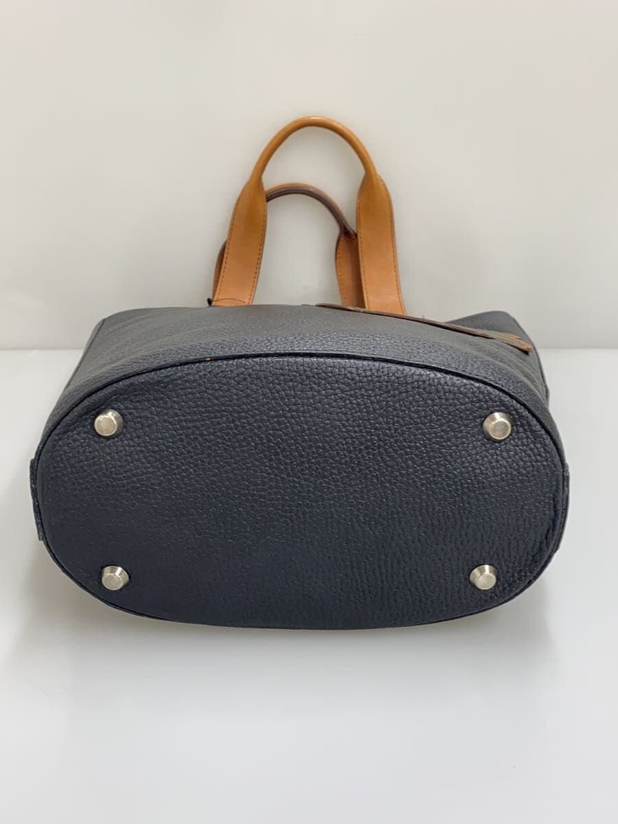 Vivienne Westwood Leaf Orb Tote Bag Leather Black 4