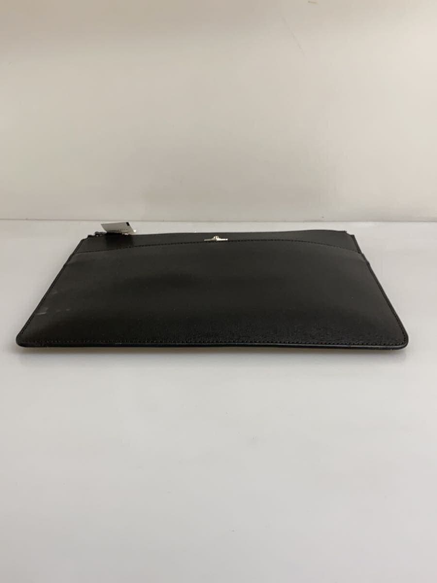 Vivienne Westwood clutch bag leather black plain 4