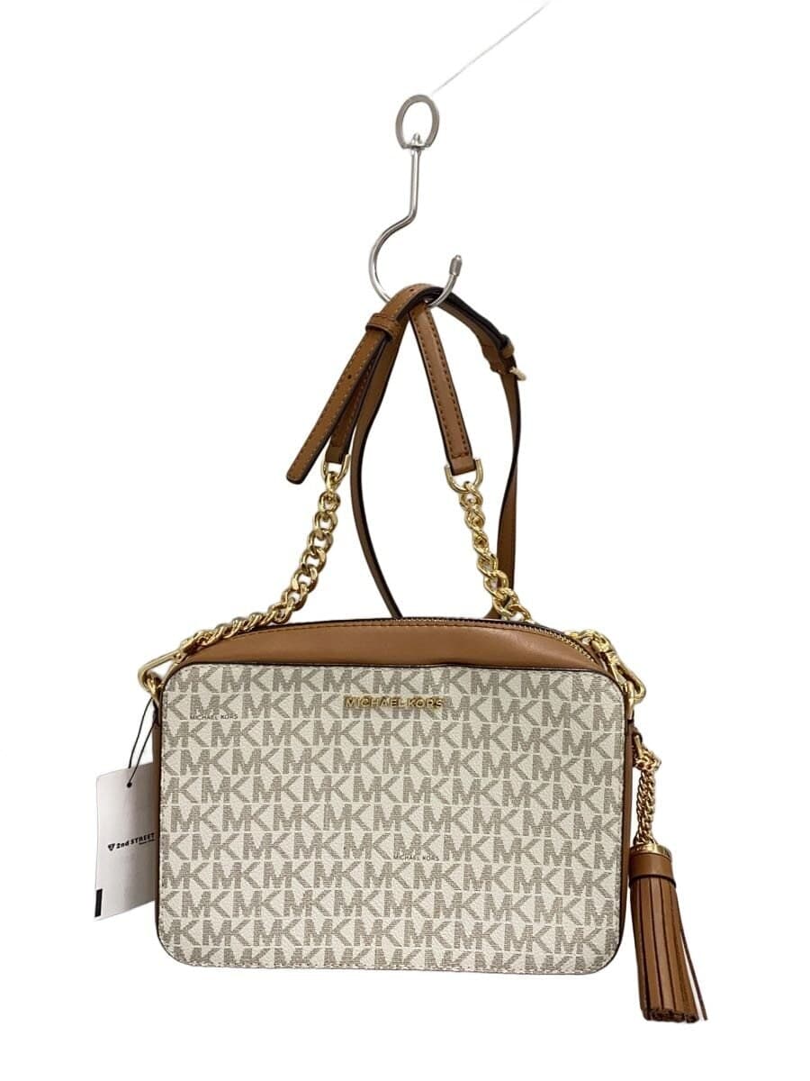 MICHAEL KORS MK Monogram Camera Bag Shoulder Bag PVC IVO Monogram 32F8GF5M2B