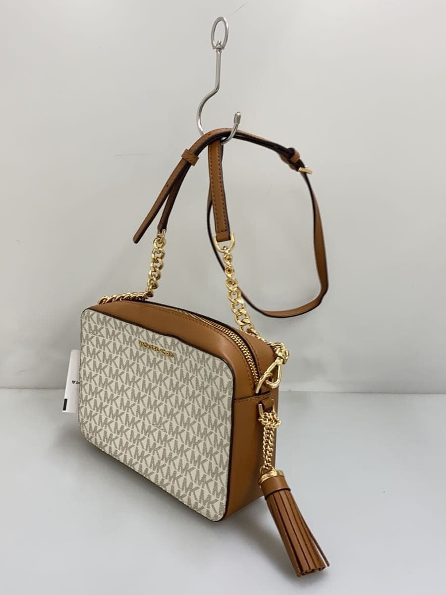MICHAEL KORS MK Monogram Camera Bag Shoulder Bag PVC IVO Monogram 32F8GF5M2B 2