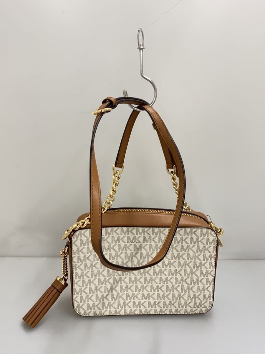MICHAEL KORS MK Monogram Camera Bag Shoulder Bag PVC IVO Monogram 32F8GF5M2B 3