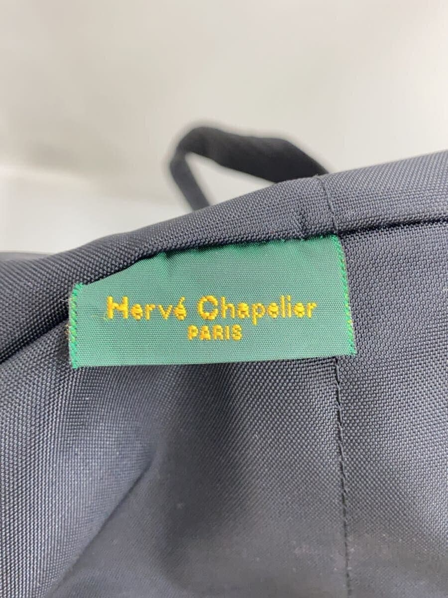 Herve Chapelier Boat Shape Shoulder ML Handbag Nylon BLK Solid 1028N-09 5