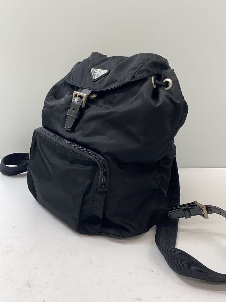 PRADA backpack nylon black plain 2