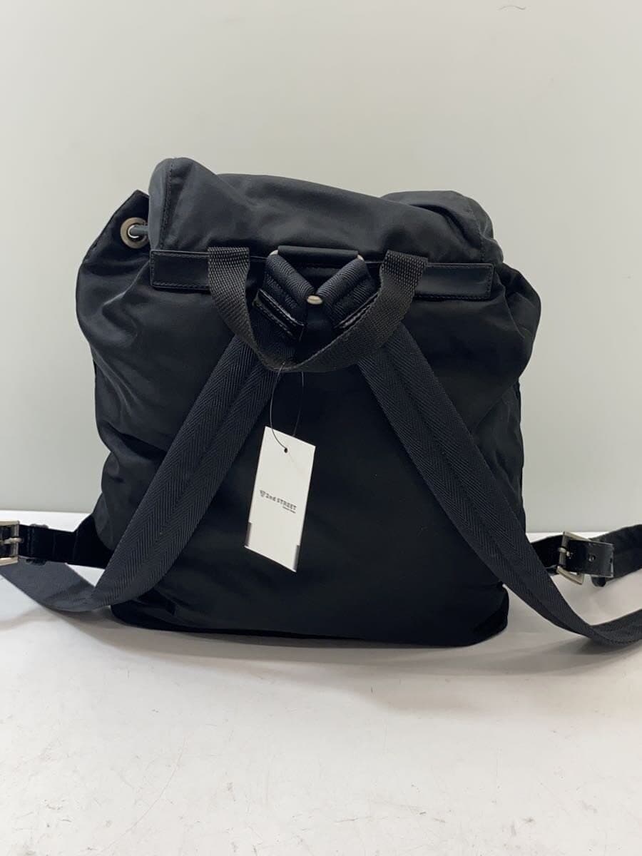 PRADA backpack nylon black plain 3