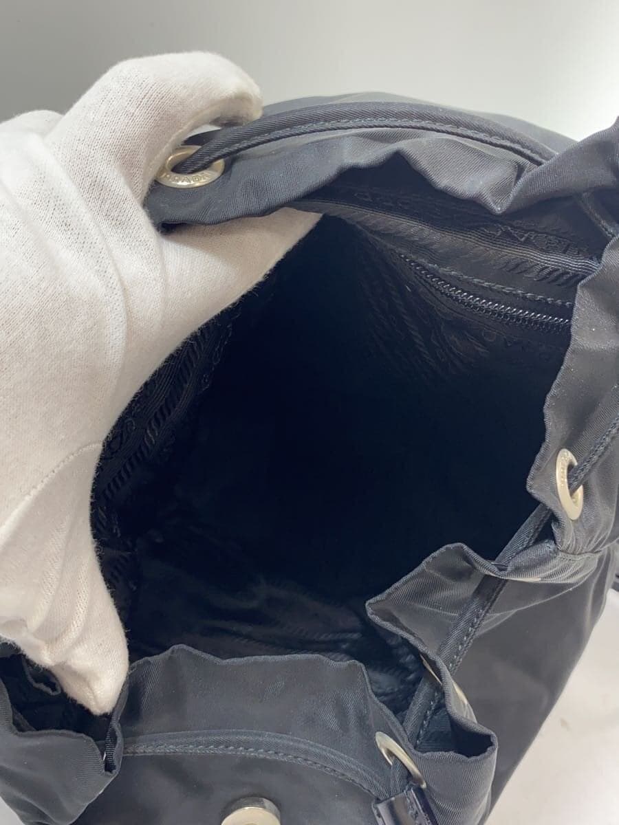 PRADA backpack nylon black plain 6