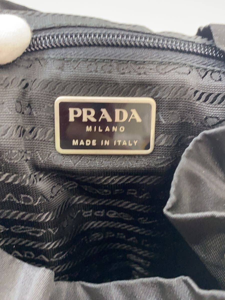 PRADA backpack nylon black plain 7