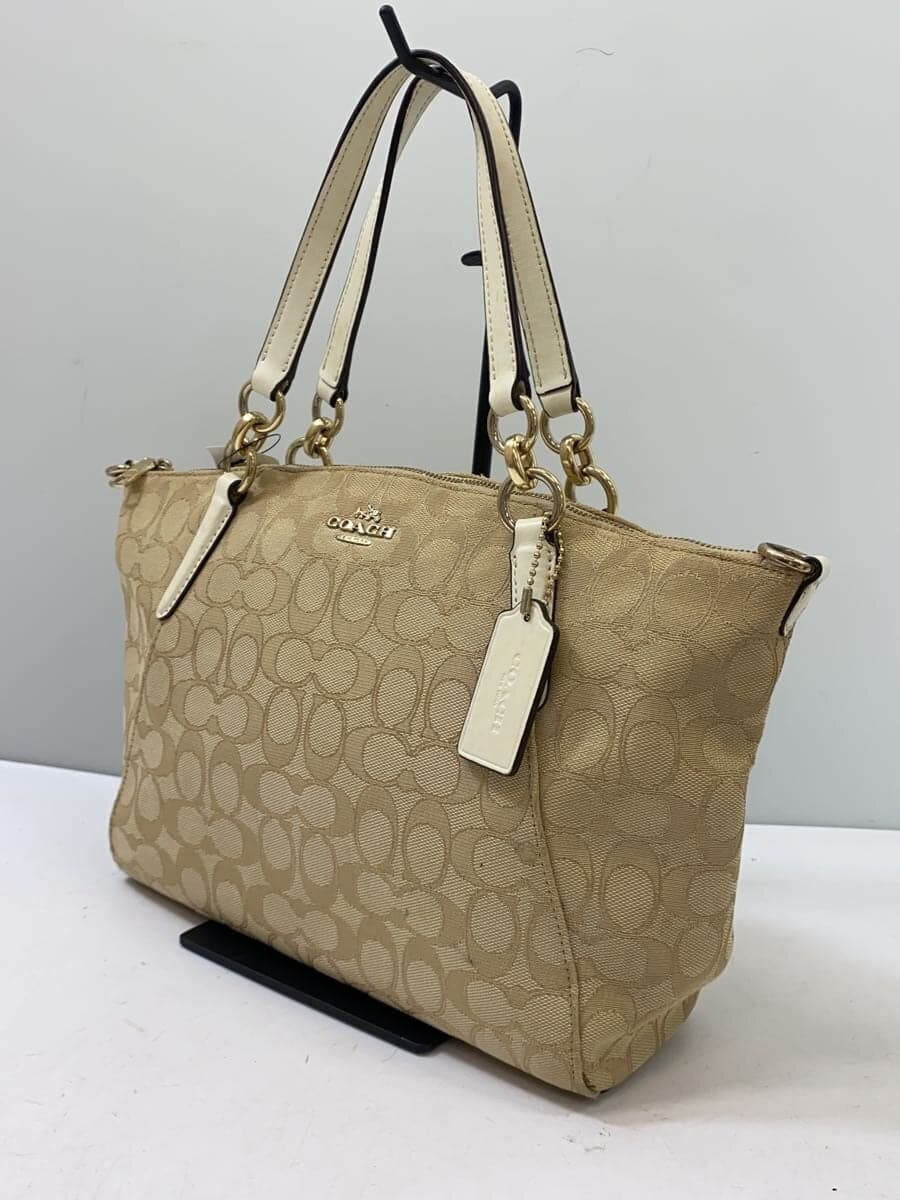 COACH Small Kelsey Satchel_Signature_Black Leather BEG 2