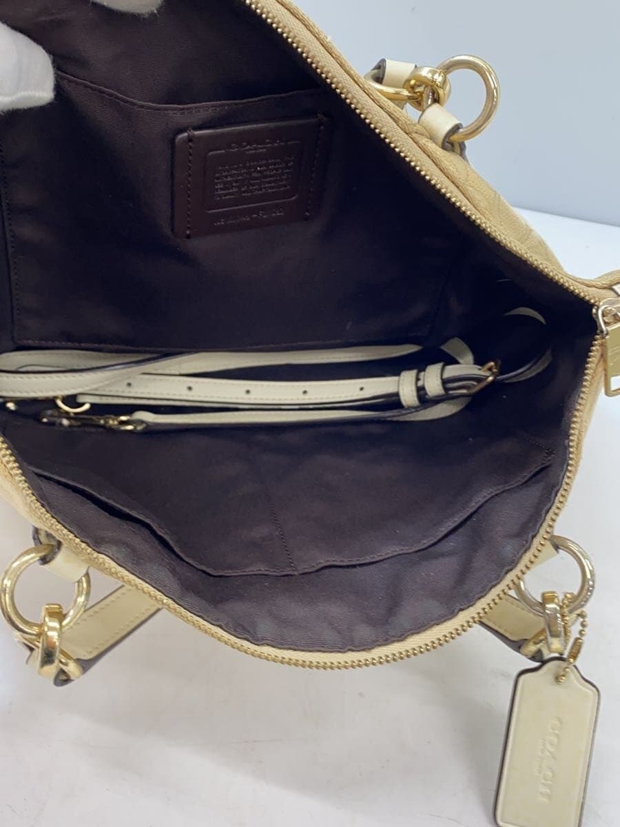 COACH Small Kelsey Satchel_Signature_Black Leather BEG 6