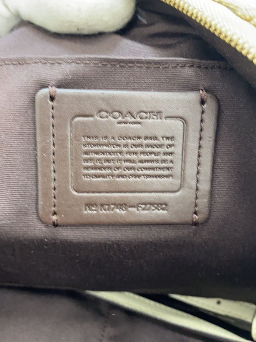 COACH Small Kelsey Satchel_Signature_Black Leather BEG 7