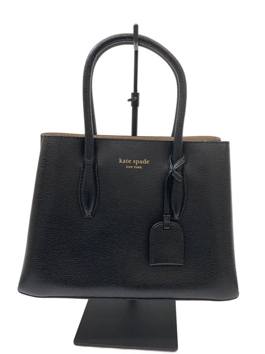 kate spade new york Handbag Leather BLK WKRU5697
