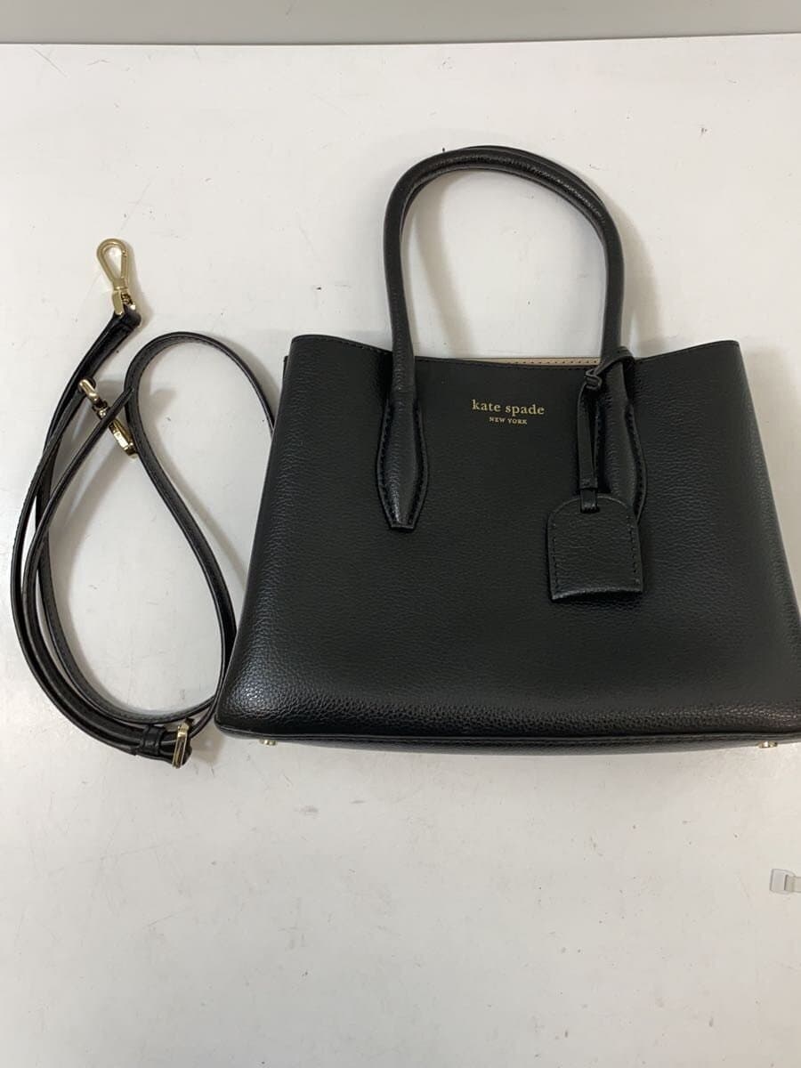 kate spade new york Handbag Leather BLK WKRU5697 7