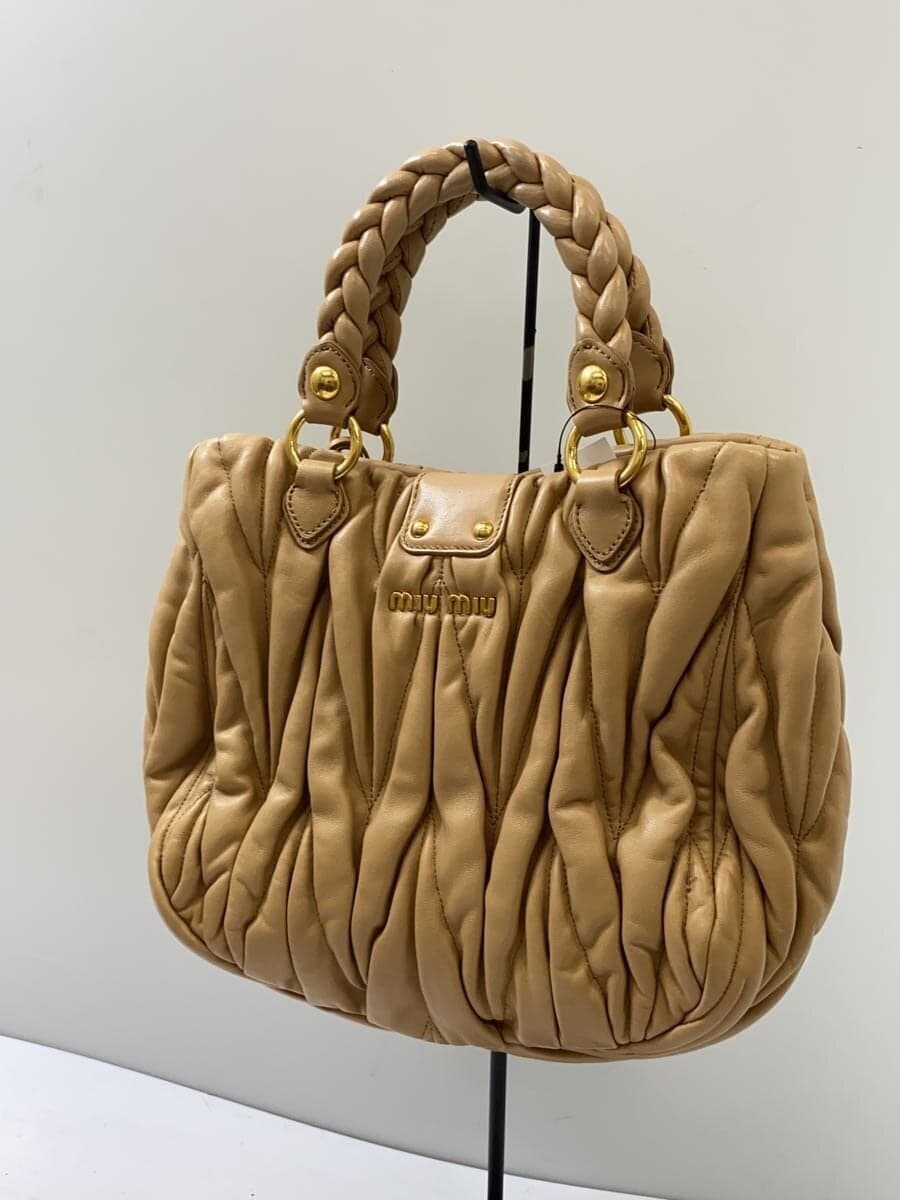 MIU MIU handbag leather beige RN0473 2